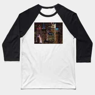 new york at night Baseball T-Shirt